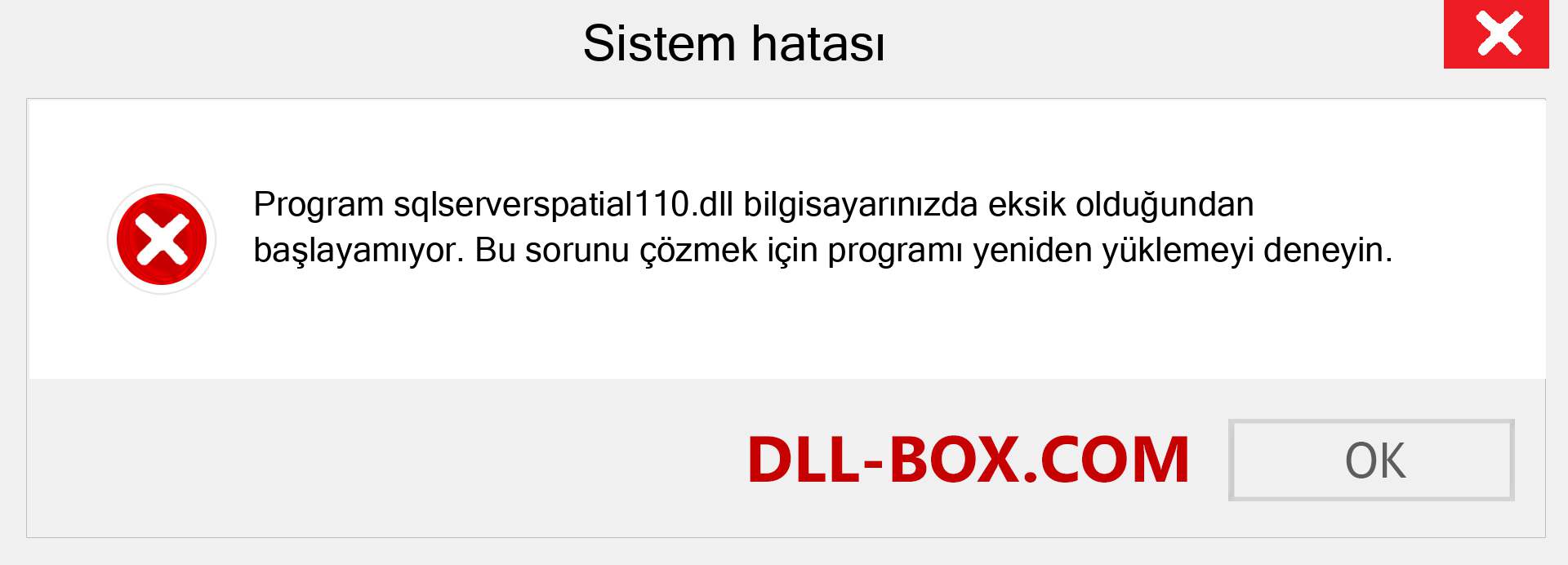 sqlserverspatial110.dll dosyası eksik mi? Windows 7, 8, 10 için İndirin - Windows'ta sqlserverspatial110 dll Eksik Hatasını Düzeltin, fotoğraflar, resimler